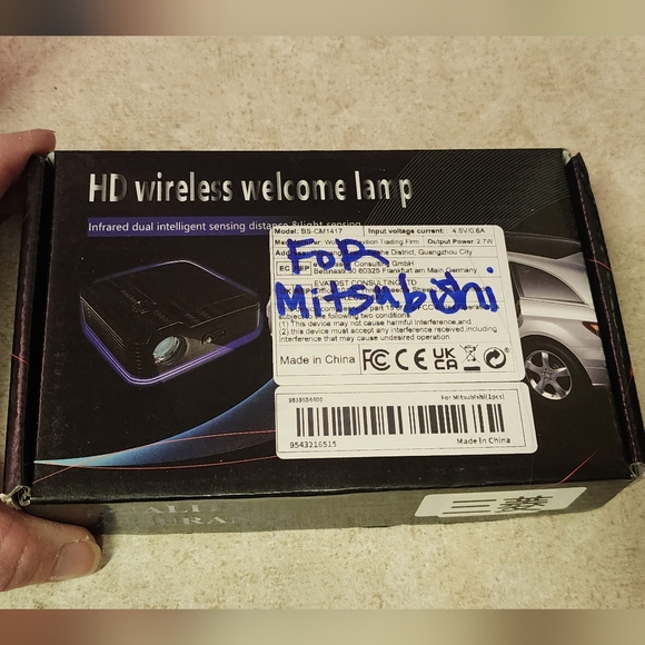 Set Of 2 Wirelesscar Door Projector Puddle Lights. Many Other Cars Avail… - Picture 1 of 4